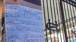 paro de 24 horas en Santa Cruz por incumplimiento de bono de vacunación