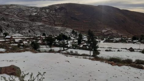 Daños por heladas en Bolivia