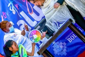 Vacunación contra el sarampión en Bolivia