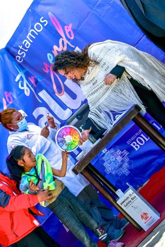 Vacunación contra el sarampión en Bolivia