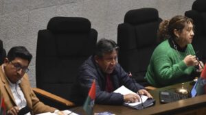 Suspensión de sesión legislativa presidida por David Choquehuanca