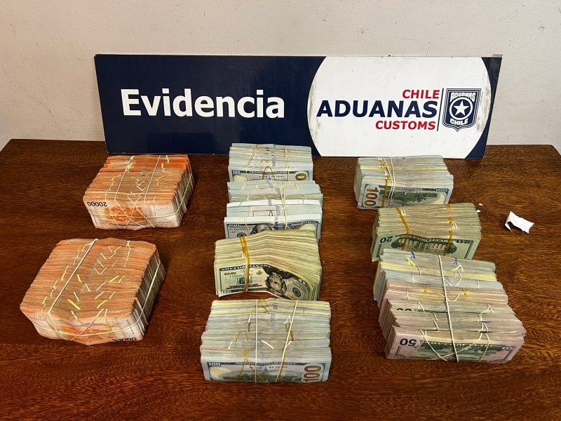 Incautación de dinero en Chile