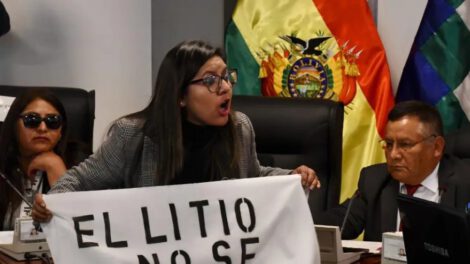 Vigilia contra contratos de litio en la Cámara de Diputados