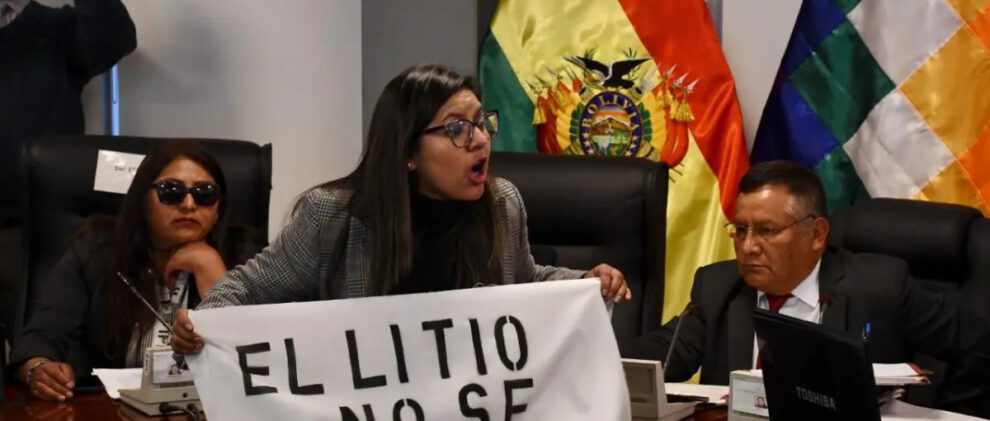 Vigilia contra contratos de litio en la Cámara de Diputados