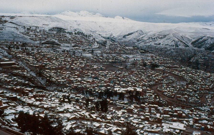 Nevada en La Paz pronosticada por Senamhi