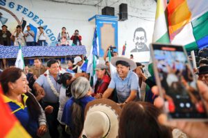 Evo Morales es apoyado en Lauca Ñ
