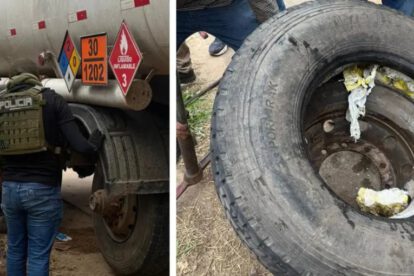 Cocaína en camión cisterna interceptado en la ruta a Paraguay