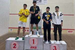 Talento orureño en el Nacional de Squash