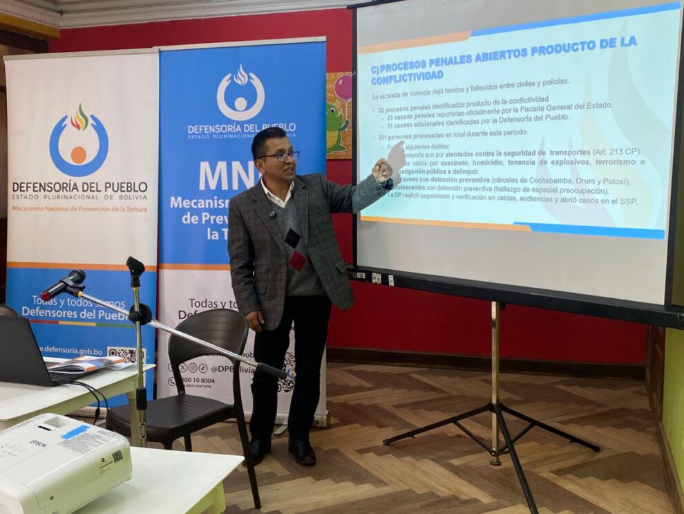 Informe defensorial sobre muertes en bloqueos