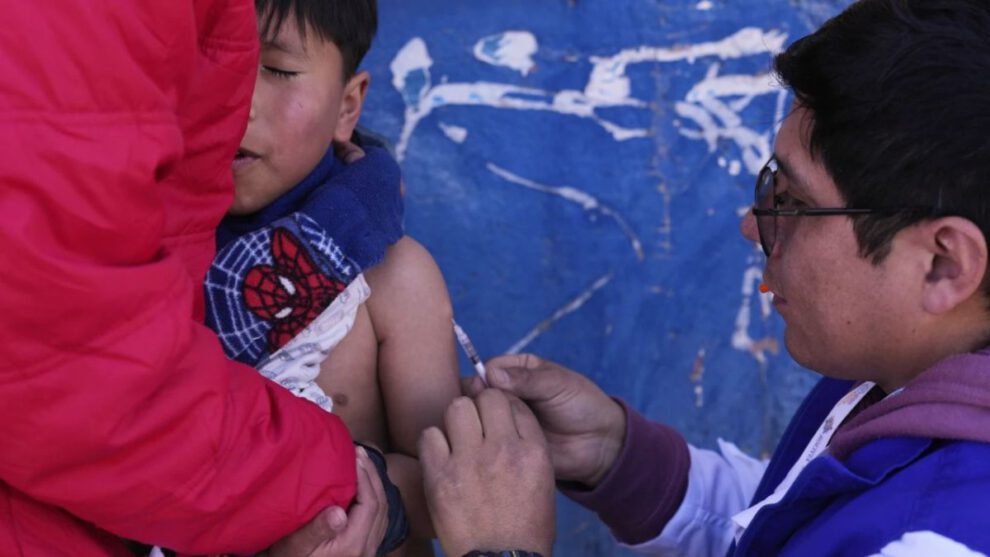 Vacunas contra el sarampión donadas por India y Unicef