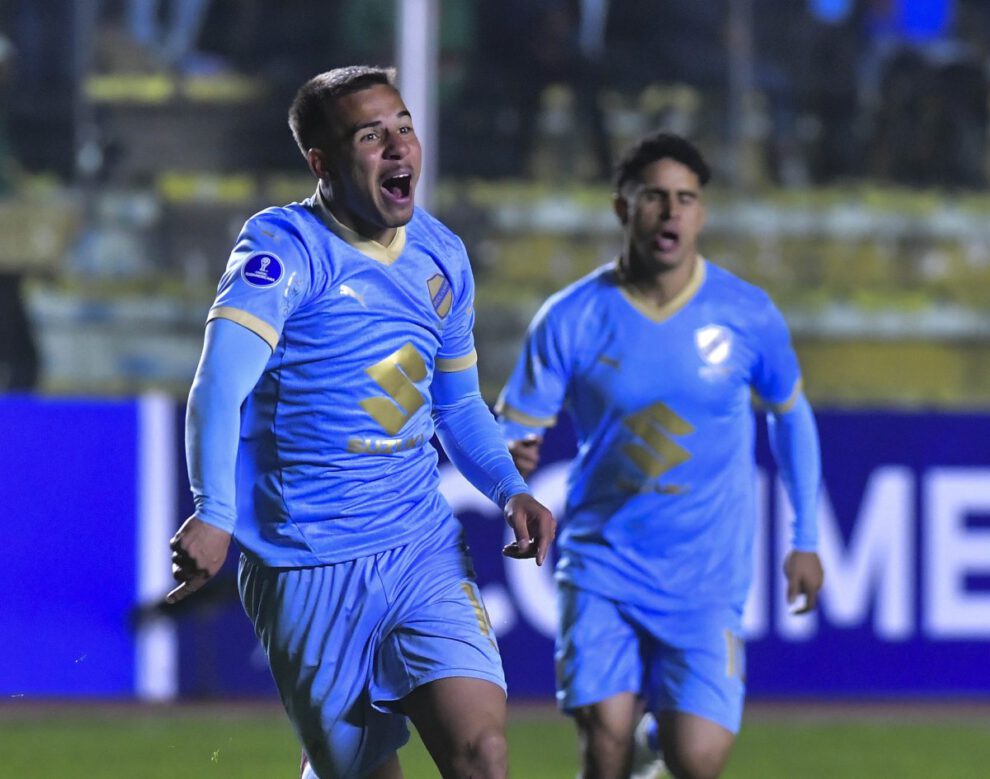 Bolívar goleada ante Palestino en la Copa Sudamericana