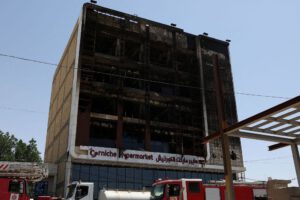 Incendio en hipermercado Irak