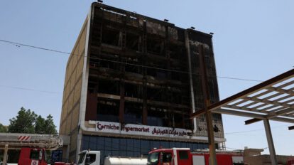 Incendio en hipermercado Irak