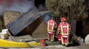 Incendio en vivienda deshabitada en Oruro