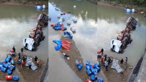 Accidente de tráiler en Ivirgarzama