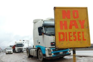 Escasez de diésel en el sector transporte