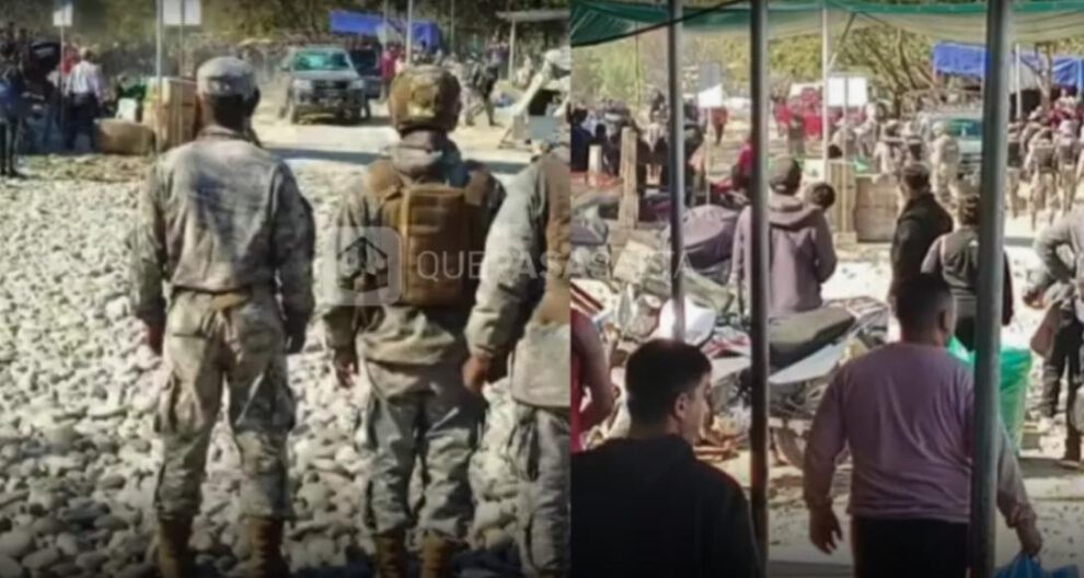 Operativo contra el contrabando en la frontera entre Bolivia y Argentina