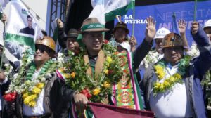 Andrónico Rodríguez Ledezma inicia su campaña presidencial en Oruro