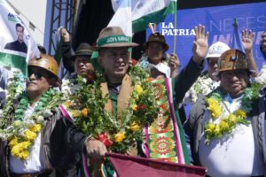 Andrónico Rodríguez Ledezma inicia su campaña presidencial en Oruro