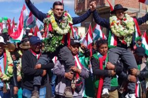 PDC en Achacachi con Rodrigo Paz y Edman Lara