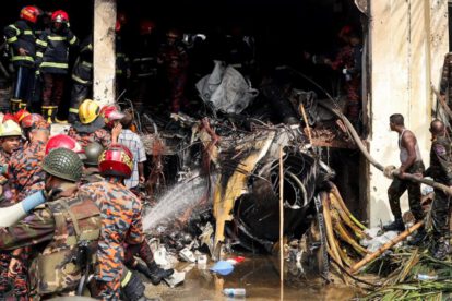 Tragedia en Bangladesh: avión militar se estrella contra escuela