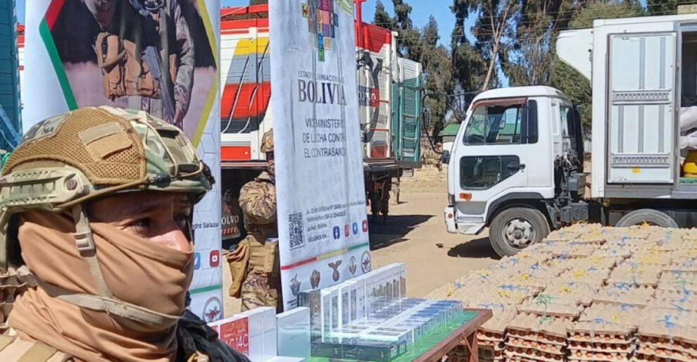 Lucha contra el contrabando en Bolivia
