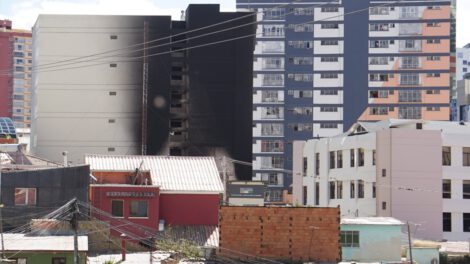 Cortocircuito incendio La Paz