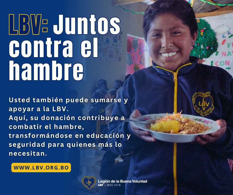 Campaña ¡DIGA SÍ! De la LBV contra el hambre