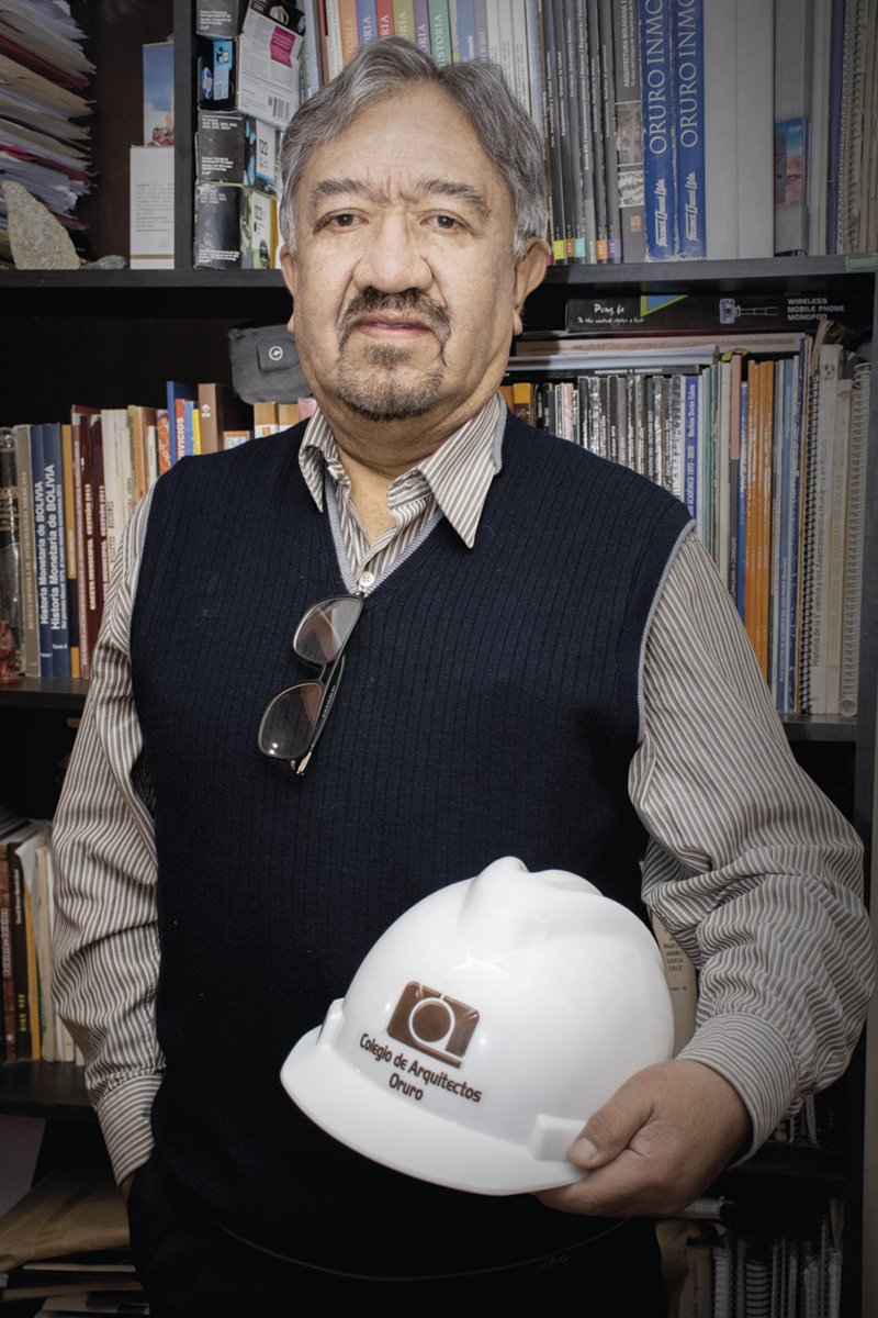 Boris Medina defendiendo el patrimonio arquitectónico de Oruro