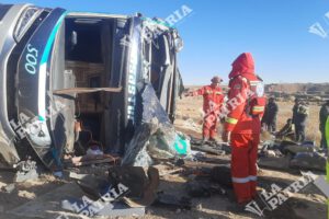 Accidente de bus en Bolivia