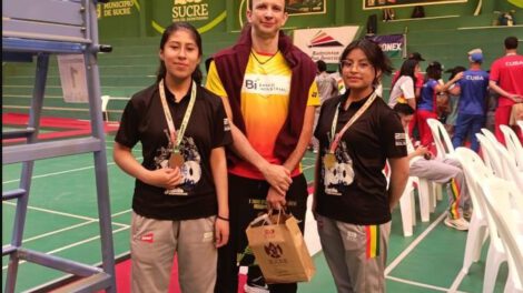 Bronce internacional Bádminton Oruro