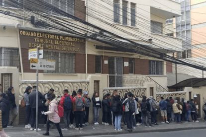 jurados electorales en TED La Paz