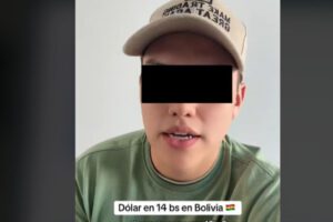 Tiktoker aprehendido en Santa Cruz por difundir información falsa sobre el dólar