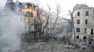 Bombardeos rusos en Ucrania