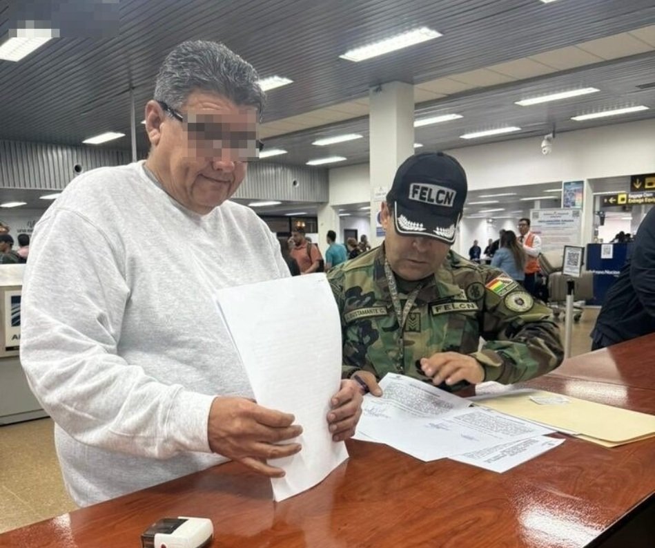Roberto Banzer aprehendido en Bolivia tras deportación de EE.UU.