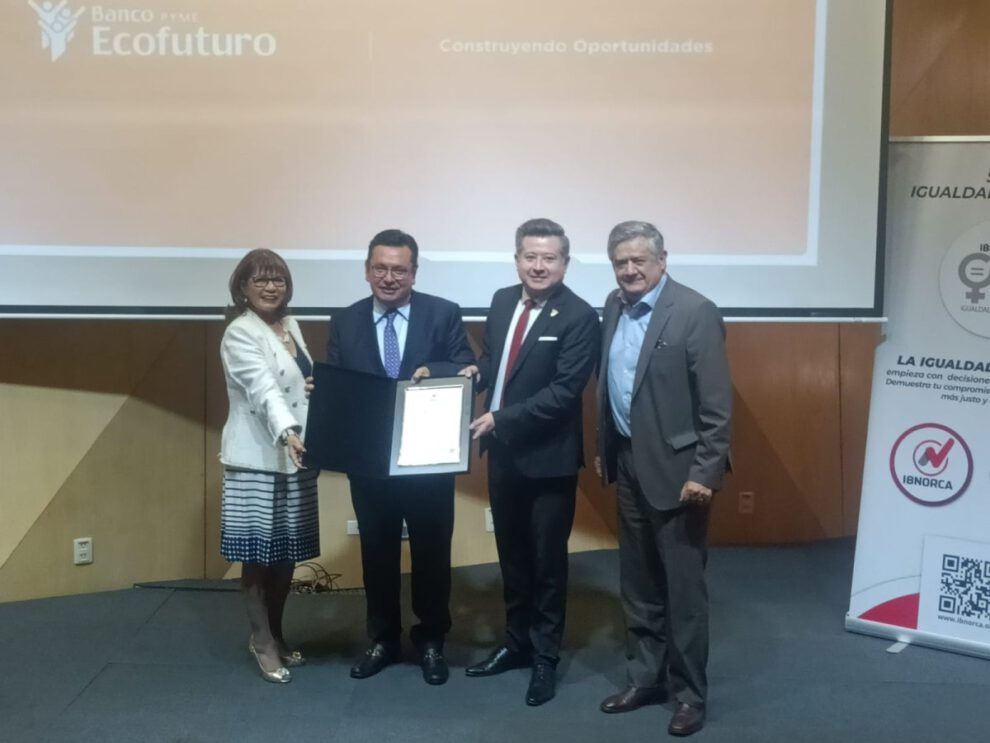 Sello de Igualdad de Género otorgado al Banco Ecofuturo