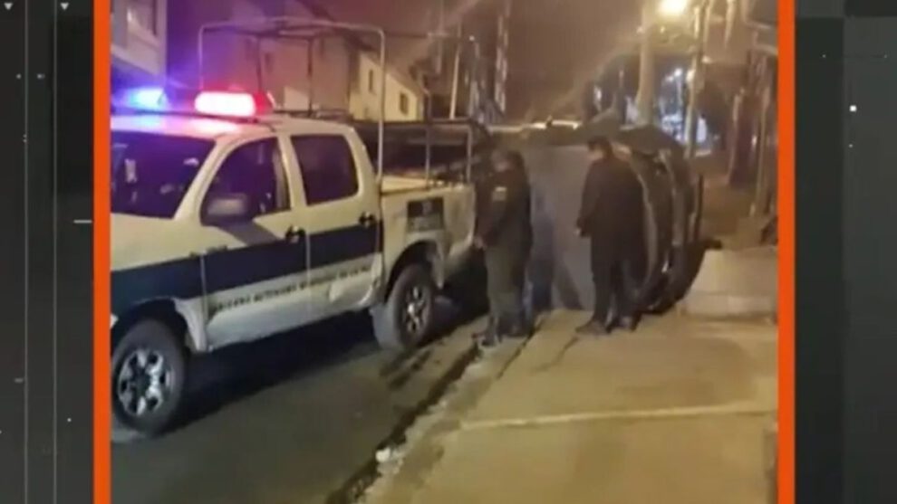 Choque de patrulla en La Paz