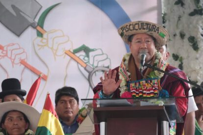 Luis Arce apoyo proceso de cambio en acto conmemorativo en Caranavi
