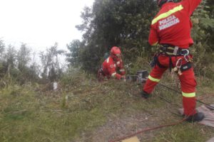 Accidente en la carretera a los Yungas