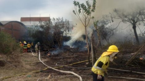 Incendio en aserradero Santa Cruz