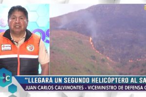 Incendio en la serranía de Sama