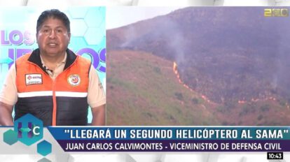 Incendio en la serranía de Sama