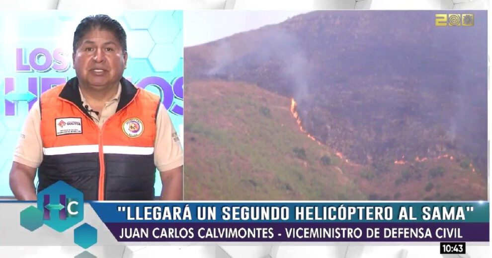 Incendio en la serranía de Sama