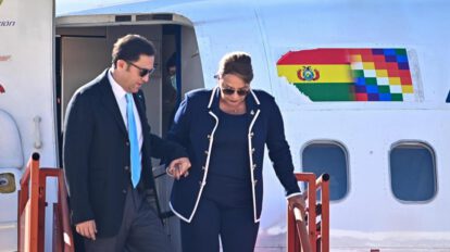 Xiomara Castro en Bolivia para celebrar el Bicentenario