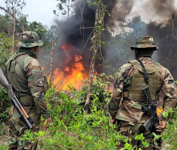 Operativo antidroga Chapare desarticula fábricas de estupefacientes