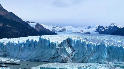 Retroceso glaciar Perito Moreno en la Patagonia