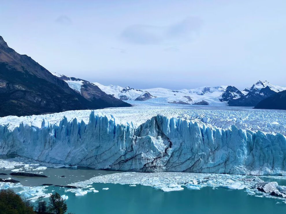 Retroceso glaciar Perito Moreno en la Patagonia