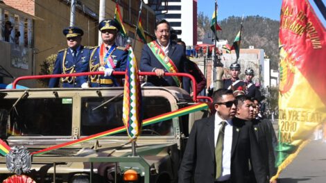 Luis Arce llama al Ejército de Bolivia a prepararse para enfrentar fuerzas desestabilizadoras