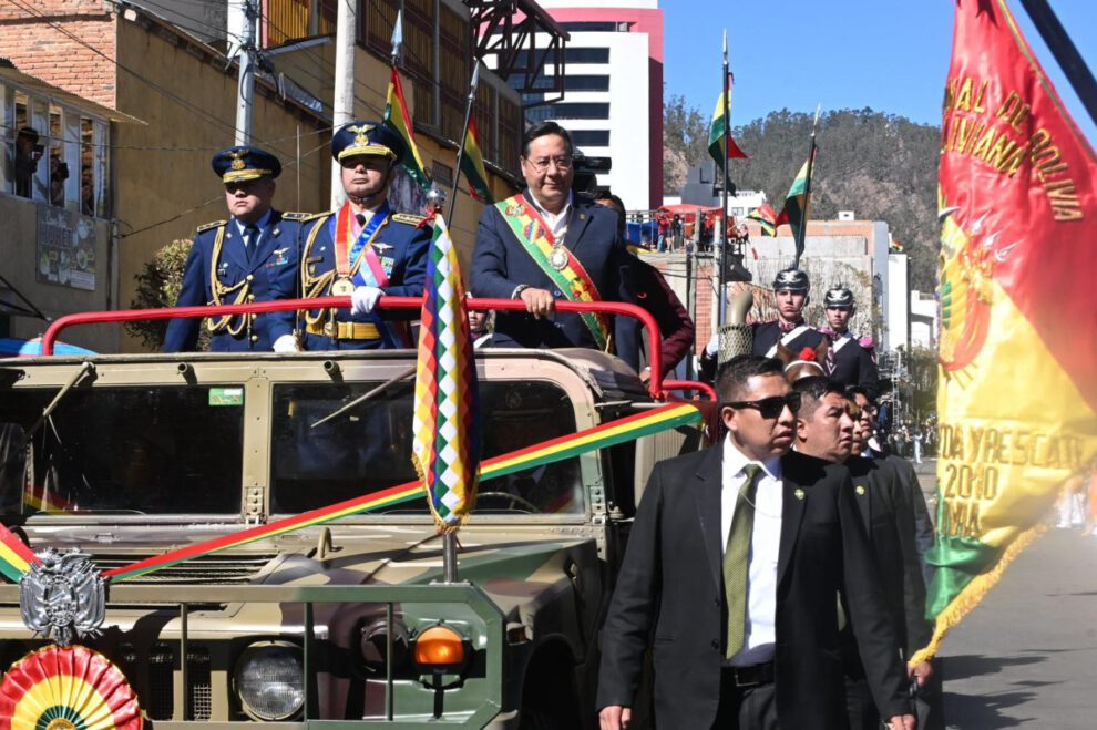 Luis Arce llama al Ejército de Bolivia a prepararse para enfrentar fuerzas desestabilizadoras