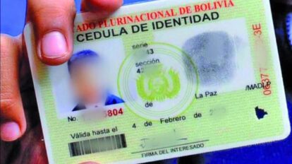 Cédula de identidad boliviana
